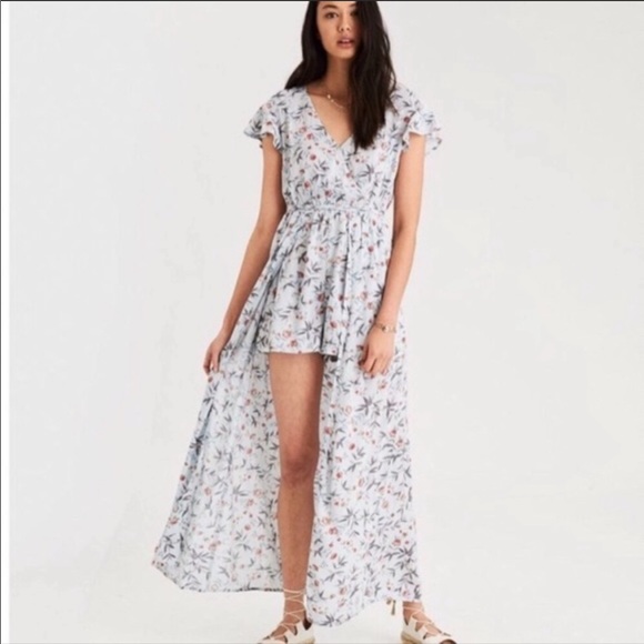 American Eagle Outfitter Floral Maxi Romper - Picture 3 of 5